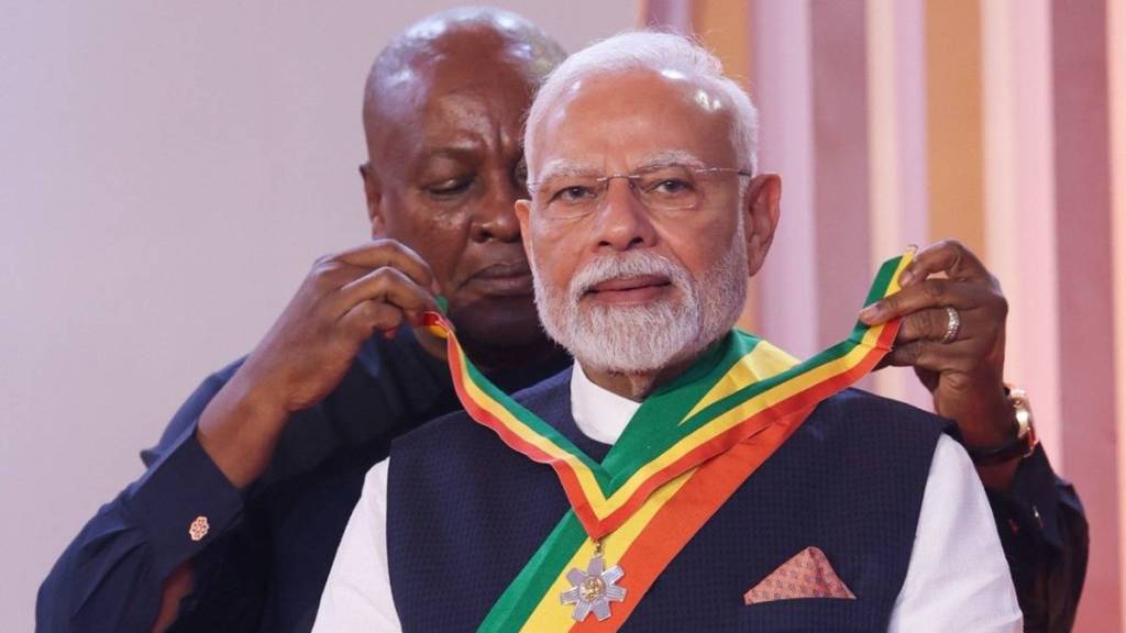 PM Modi conferred Ghana's national honour