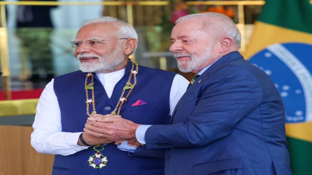 PM Modi receives Brazil highest civilian honour PM Modi receives Brazil highest civilian honour