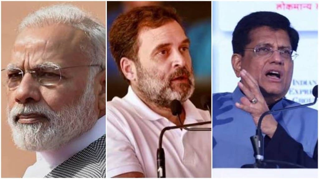 Rahul Gandhi takes swipe at PM Modi, Piyush Goyal