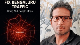 Bengaluru, Bengaluru, Bengaluru traffic, Bengaluru traffic news, bangalore traffic, bengaluru news, iitian, iit madras, iit madras alum, easemytrip cofounder, AI to fix bengaluru traffic, google maps, google maps to fix bengaluru traffic