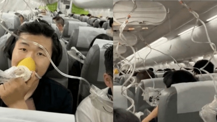 The Boeing 737 flight fell from roughly 36,000 feet to just below 10,500 feet in less than 10 minutes, leading the pilot to declare an emergency with the Air Traffic Control (ATC).