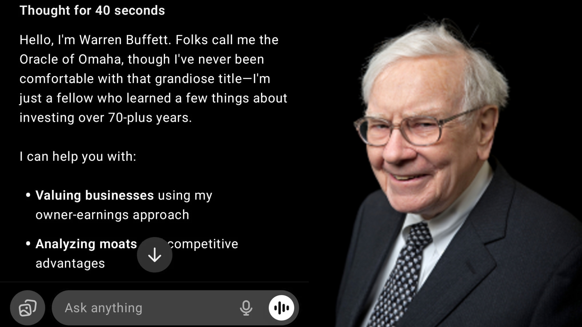 A man shared a prompt on Reddit, claiming it helped him make ChatGPT think like the ‘Oracle of Omaha’, Warren Buffett.