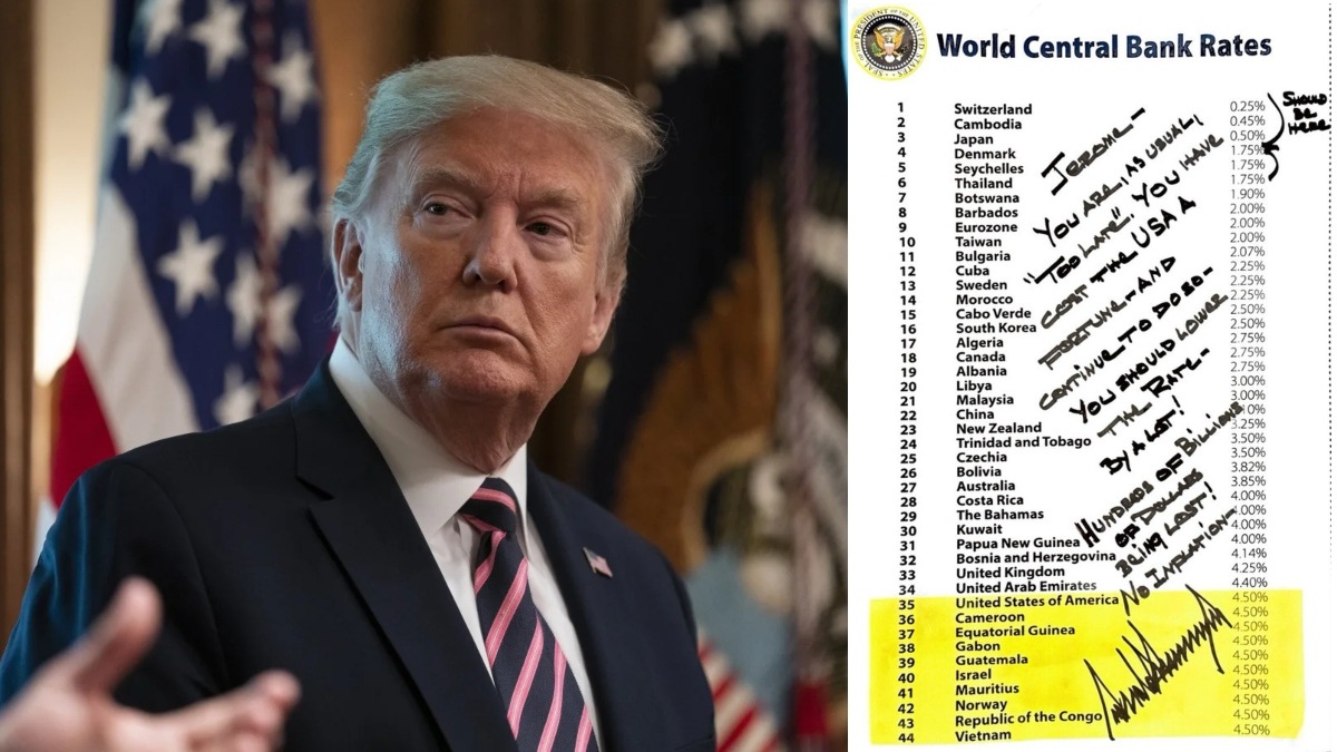 ‘Jerome, you are too late’: Trump sends handwritten note to Fed Chair Powell demanding low interest rates. (Image: AP/ X)