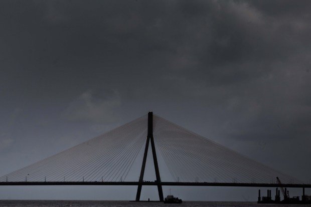 Mumbai is likely to experience a generally cloudy sky with light rain throughout the day. Temperatures will range between 25°C and 31°C, keeping the city cool but humid. (Express Photo)