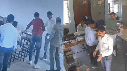 A CCTV footage of an IAS officer repeatedly slapping a student inside an exam hall has raised serious concerns about his behaviour. Recently, Tehsildar Mala Sharma accused him of mental harassment.