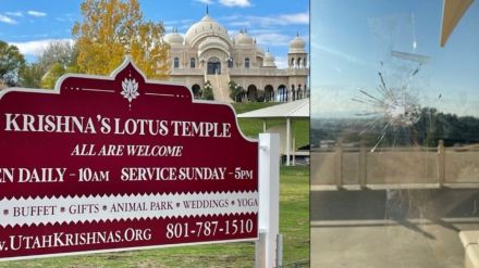 ISKCON temple attacked - Sri Sri Radha Krishna Temple in Spanish Fork