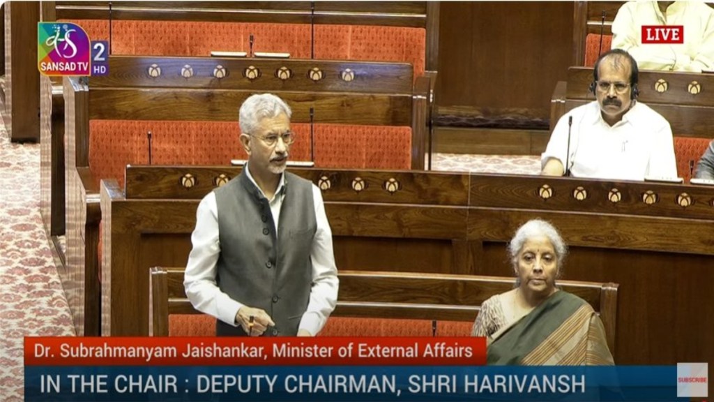 S Jaishankar during Parliament debate on Operation Sindoor S Jaishankar during Parliament debate on Operation Sindoor