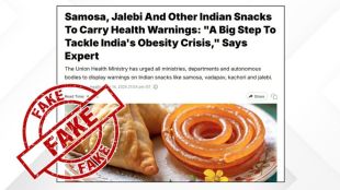 Government refutes claims on health warnings to be imposed on samosa, jalebi