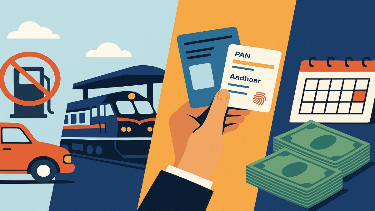 Mandatory rule changes from July 1: IRCTC bookings, ELV fuel ban, train fares, PAN-Aadhaar linking and much more Mandatory rule changes from July 1: IRCTC bookings, ELV fuel ban, train fares, PAN-Aadhaar linking and much more