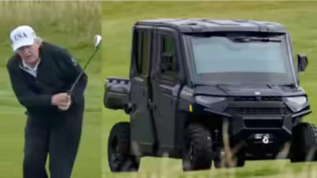 Trump’s armoured Golf Course 1 video goes viral – All about Polaris Ranger XP