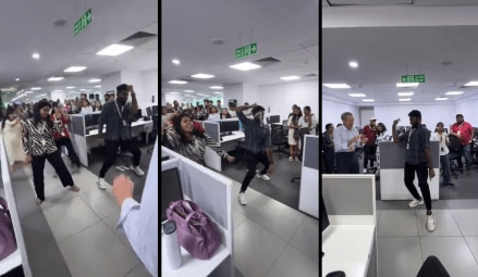 'Stop treating Europeans as gods': Netizens cringe as 'office flash dance' goes viral | Video 'Stop treating Europeans as gods': Netizens cringe as 'office flash dance' goes viral | Video