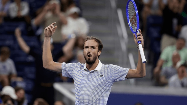  Fueled by what he felt was injustice, Medvedev took the game to a thrilling decider before conceding a hard loss. (Photo Source: Associated Press)