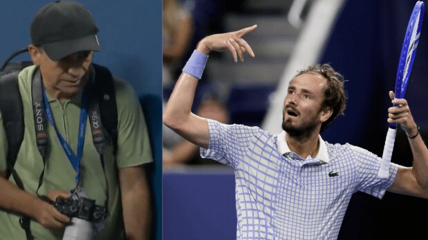 The 2025 US Open clash between 2021 champion Daniil Medvedev and unseeded Benjamin Bonzi saw extraordinary scenes at the Louis Armstrong court in New York on Sunday as walking in of a photographer triggered a controversy that took the entire tennis fraternity by surprise. The photographer’s mistake prompted an unconventional call by the referee that completely altered the course of the game and resulted in the crowd booing the match official for six minutes straight. Here's what happened. (Photo Source: Associated Press)