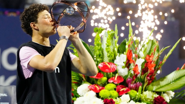 At just 22 years old, rising American star Ben Shelton captured his biggest career title to date by winning the 2025 National Bank Open Masters 1000 final in Toronto. In a dramatic three-set battle, Shelton rallied to defeat 11th-seeded Karen Khachanov 6-7(5), 6-4, 7-6(3), showcasing resilience, power, and composure on one of tennis’s biggest stages. This victory makes Shelton the first American Masters 1000 champion since Andy Roddick in 2003 and propels him to a career-high world ranking of sixth. Coming off a win over fellow countryman Taylor Fritz in the semifinals, Shelton’s breakthrough signals a promising new chapter for U.S. men’s tennis. This gallery captures the unforgettable moments of his triumph and the spirit that fueled his historic run. (Photo Source: Associated Press)