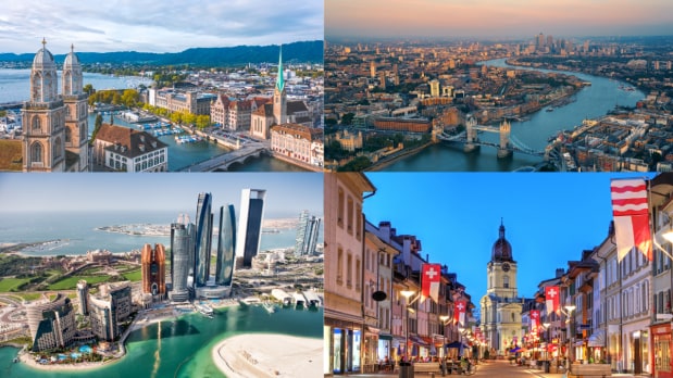 The IMD Smart City Index 2025 rankings, released by the International Institute for Management Development (IMD), reveal a continued dominance by Swiss cities at the top. The IMD Smart City Index 2025 ranks 146 cities worldwide based on resident perceptions of existing infrastructure and technological applications in key areas like health and safety, mobility, activities, opportunities, and governance. New cities joining the global rankings in 2025 include AlUla (Saudi Arabia), Astana (Kazakhstan), Caracas (Venezuela), Kuwait City (Kuwait), Manama (Bahrain), and San Juan (Puerto Rico). (Photo Source: Canva)