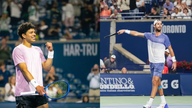The Final Face-Off: The stage was set for a thrilling final as young American Ben Shelton faced Russia’s Karen Khachanov under the bright lights of Sobeys Stadium. Both players brought fierce determination and respect, with Shelton eager to defend the momentum he built after his semi-final win over Taylor Fritz. (Photo Source: Official Instagram Handle @nbotoronto)