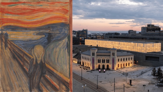  (In Frame: Edvard Munch's The Scream) Edvard Munch painted four versions of his iconic work The Scream. One version was stolen in 1994 from the National Art Museum in Oslo, during an exhibition that was tied to the 1994 Lillehammer Olympics. The thieves demanded a $1 million ransom for its return. However, the Swedish police refused the offer and recovered the paintings two months later. Following its recovery, the painting was stolen once more in 2006 by a different set of thieves who were also later caught by the authorities. (Photo Source: National Art Gallery)