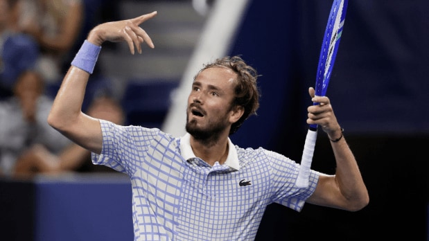At this point, the match referee took a call that stunned Medvedev, took the crowd at the match by surprise, as he allowed Bonzi to take his first serve again. (Photo Source: Associated Press)