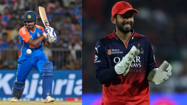 Sanju Samson and Jitesh Sharma offer aggressive batting and safe hands behind the stumps, giving India flexibility in the wicketkeeper’s slot. (Photo Source: PTI)