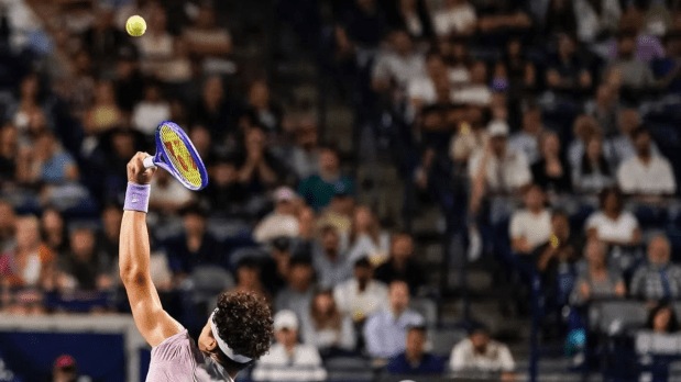 Shelton’s sensational serves: The final set was a high-octane showdown, with Shelton firing 16 aces across the match, including seven critical ones in the third set alone. His powerful and precise serving kept Khachanov on the defensive, highlighting Shelton’s growing maturity and tactical prowess. (Photo Source: Associated Press)