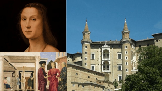 (In Frame: Raphael’s The Mute Woman and The Flagellation of Christ) In 1975, gangsters broke into the Ducal Palace (now the National Gallery of the Marches) in Urbino, Italy, and made off with a trio of internationally famous works: Raphael’s The Mute Woman and The Flagellation of Christ and Madonna by Piero della Francesca. The thieves had little luck converting the paintings into profit, however, and all three works were recovered unharmed a year later and retired to the National Gallery in Italy. (Photo Source: National Art Gallery)