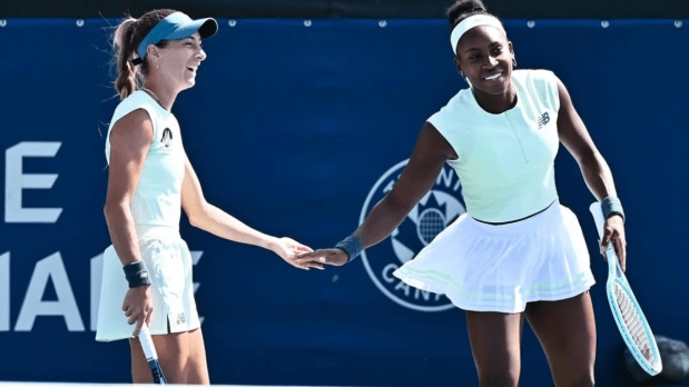  Doubles drama: Coco Gauff and McCartney Kessler triumphed in a nail-biting women’s doubles final, defeating Taylor Townsend and Zhang Shuai 6-4, 1-6, [13–11]. Their victory added a thrilling doubles highlight to an action-packed tournament. (Photo Source: Official Instagram handle of the tournament @nbotoronto)