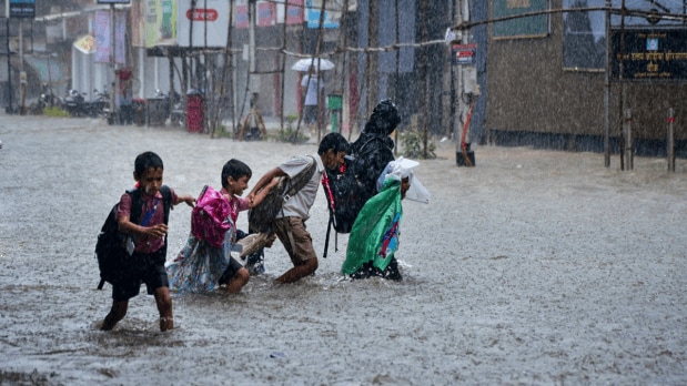 The Brihanmumbai Municipal Corporation declared a holiday for all afternoon schools on August 18, 2025, as a precautionary measure amid persistent heavy rainfall. (Photo Source: PTI)