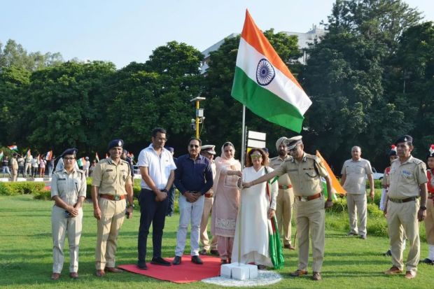 Former MP of Chandigarh, Kirron Kher also shared visuals from her celebrations of the 79th Independence Day 2025. (Image: Instagram)