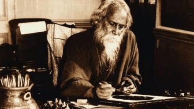 Artistic legacy: Tagore’s works embraced humanism, spirituality, and the intricate relationship between nature and humanity. Beyond literature, Tagore enriched Indian music through his compositions known as “Rabindra Sangeet,” a lasting cultural treasure. Rabindranath Tagore founded Shantiniketan in 1901, an open-air residential school and art centre that blended Indian artistic traditions and ancient educational ideals with progressive Western ideas, fostering a holistic education in harmony with nature.  (Photo Source: Tagore Foundation)