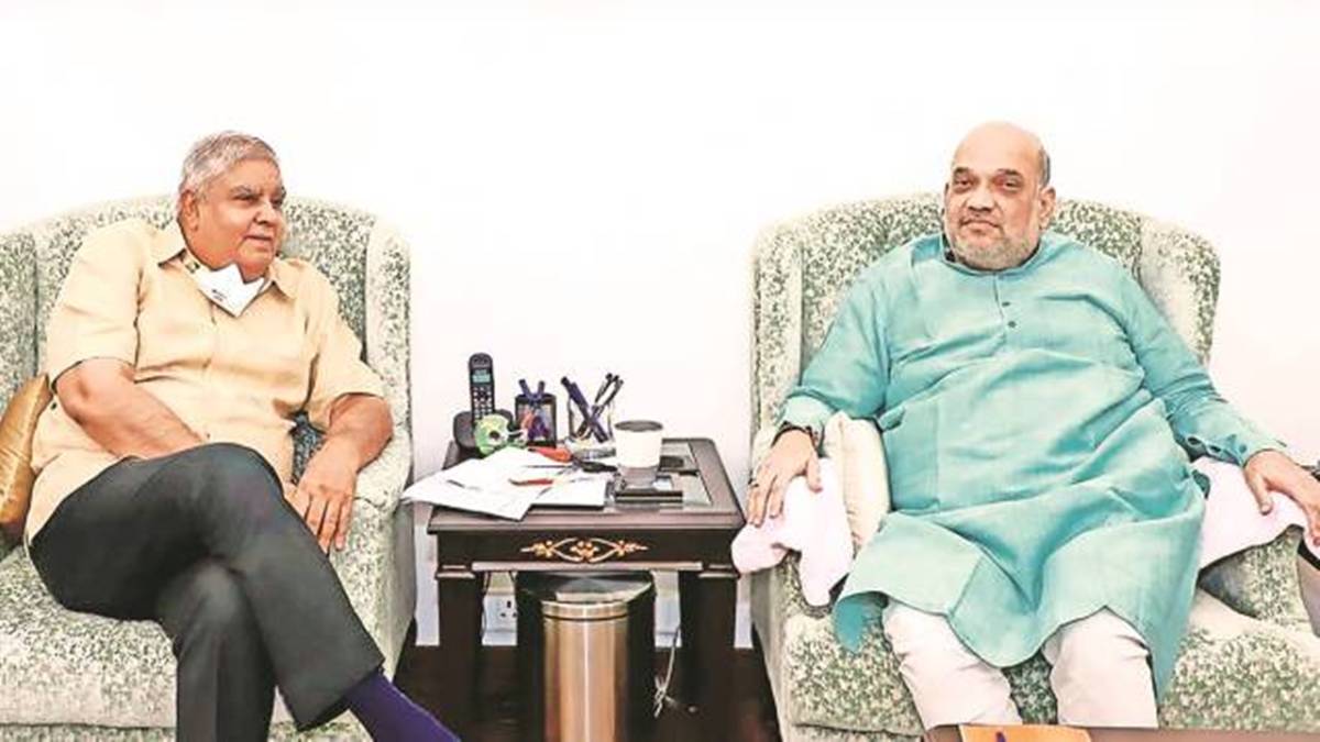 Amit Shah on Jagdeep Dhankar resignation