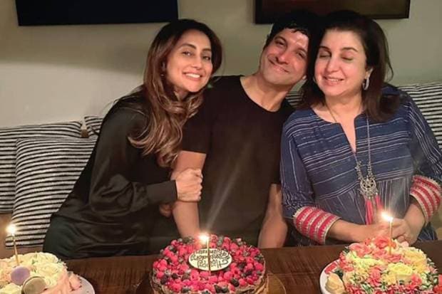 Farah Khan and Farhan Akhtar- These multi-talented stars are first cousins, and their mothers, Honey Irani and Menaka Irani, are first cousins. (Photo source: Instagram)