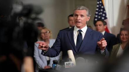 California Governor Gavin Newsom on UCLA seettlement offer