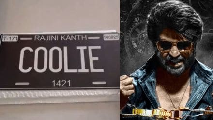 Rajini mania takes on US – Number plates to flash dance, fans shower love on ‘Coolie’