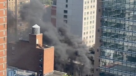 Explosion rocks New York as thick black smoke blankets Manhattan neighborhood Explosion rocks New York as thick black smoke blankets Manhattan neighborhood