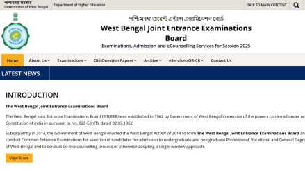 Once announced, the WBJEE result 2025 link will be available on the official website wbjeeb.nic.in. Once announced, the WBJEE result 2025 link will be available on the official website wbjeeb.nic.in.