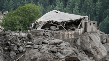 At least 50 seriously injured people were treated at hospitals, many of them rescued from a stream filled with mud and debris. 