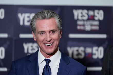 Gavin Newsom launches Trump-trolling merch website, sells out of $100 autographed Bibles within hours (AP Photo)