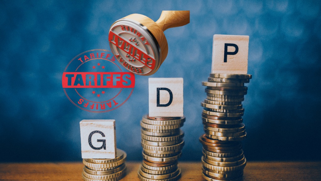 50% US Tariff Could Shave Up to 100 Bps Off India's GDP, Say Analysts. (Image Source: Canva) 50% US Tariff Could Shave Up to 100 Bps Off India's GDP, Say Analysts. (Image Source: Canva)