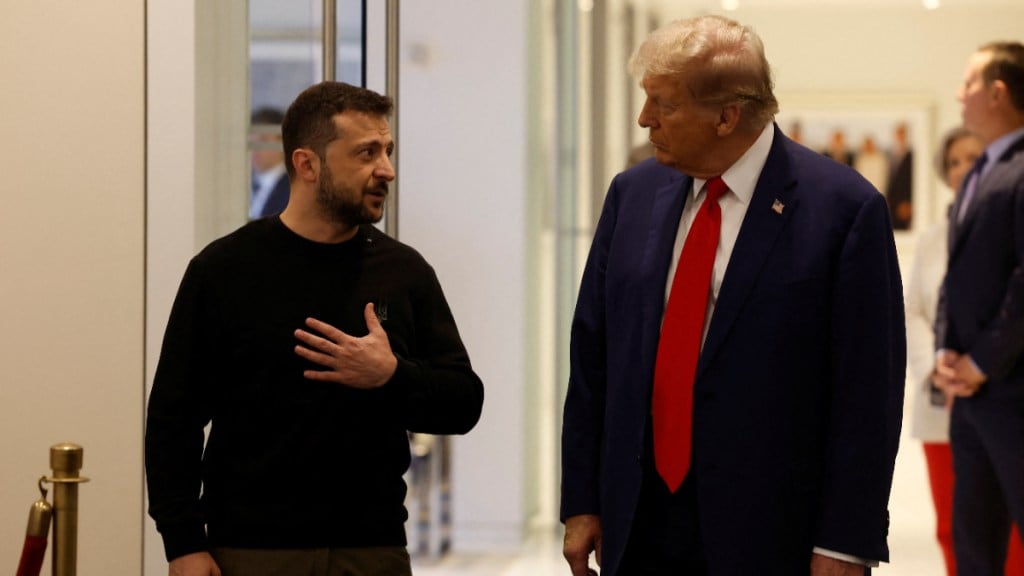 Trump Zelenskyy Meeting in Washington Today Live: Britain's Keir Starmer, French President Emmanuel Macron, Italian Prime Minister Giorgia Meloni, German Chancellor Friedrich Merz, and Finnish President Alexander Stubb will also attend the meeting in the Oval Office.. (Image: Reuters)