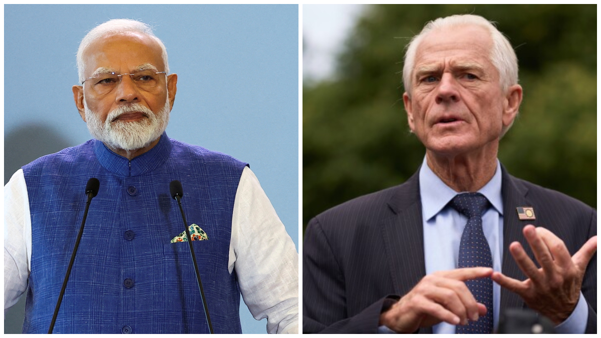 Navarro was asked if the US risked losing leverage with China by focusing too much on India, to which he responded sharply. (Image: Reuters) Navarro was asked if the US risked losing leverage with China by focusing too much on India, to which he responded sharply. (Image: Reuters)