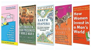 A Selection of New Books on History, Finance, and Self-Care. (Image Source: Company)