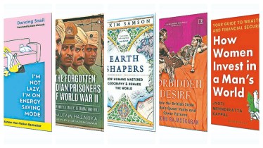 A Selection of New Books on History, Finance, and Self-Care. (Image Source: Company)