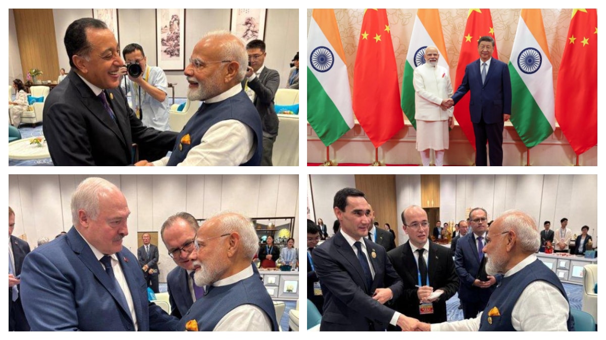PM Modi met with World Leaders during the sidline chat at SCO Summit 2025. (Image Source: X/@narendramodi)