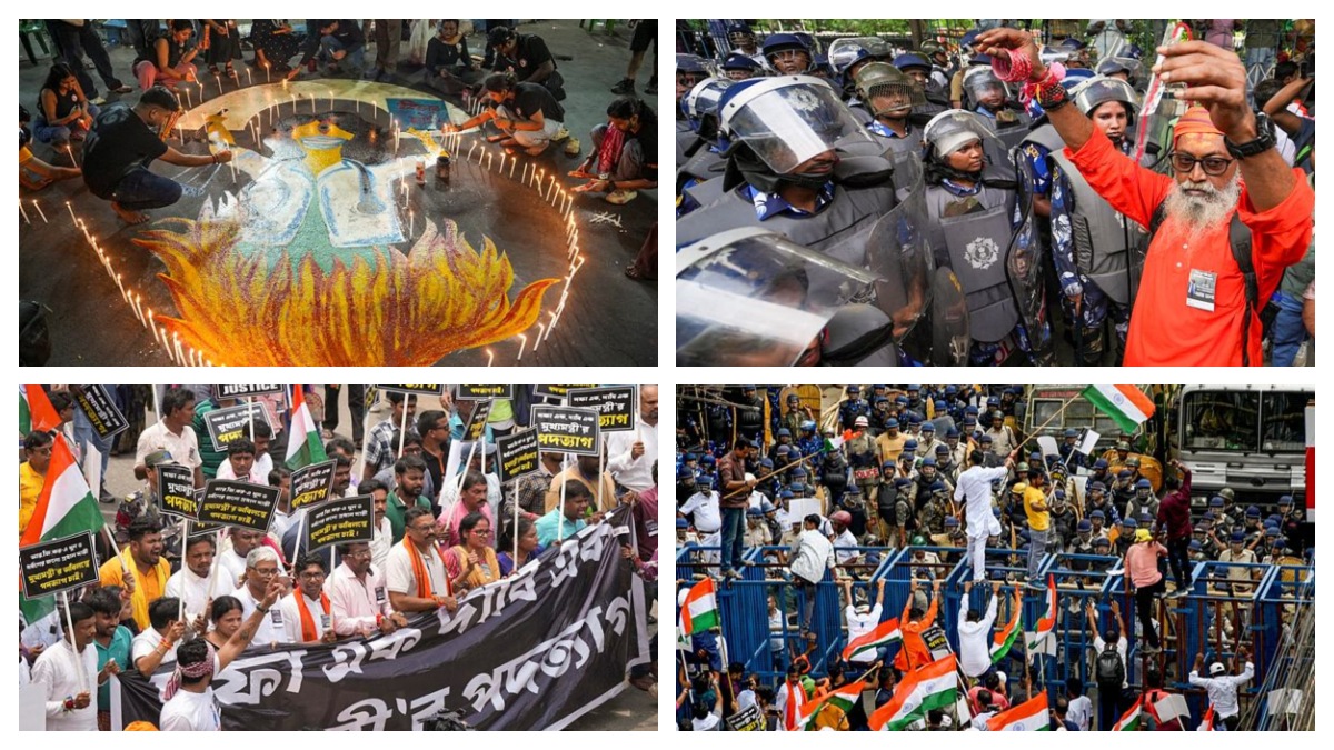 Kolkata and Howrah Erupt in Protests on One-Year Anniversary of RG Kar Doctor's Rape and Murder. (Image Source: PTI)