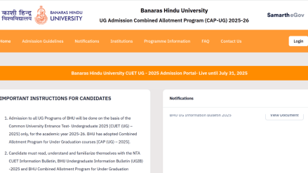 Prospective students can download their UG 2025 allotment details by logging into the BHU admission Samarth portal. 