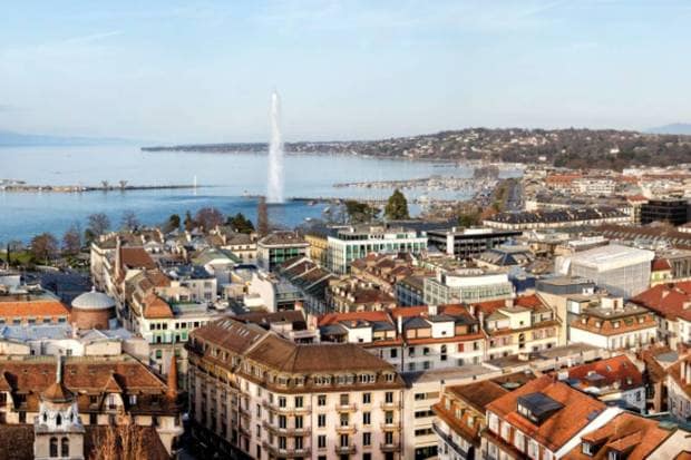 Geneva, Switzerland: Real estate expanded by 4.8%, marked by global investor interest. (Photo source: Canva)
