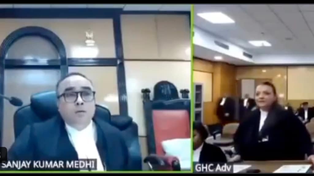 Gauhati HC, Gauhati HC judge, Gauhati HC land allotment case, Gauhati HC viral video, adani cement company, adani cement company land allotment, adani cement company land allotment assam,