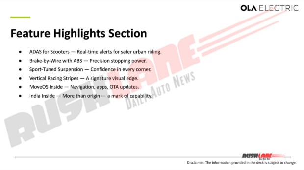 Ola S1 Pro Sport features