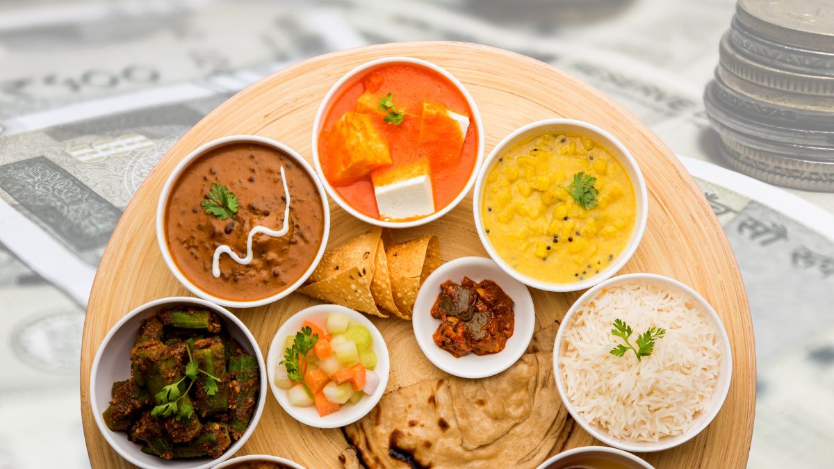 inflation, food inflation, CPI inflation, veg thali, non-veg thali, vegetable prices, broiler prices, harvest, LPG prices, vegetable oil, consumer expenditure