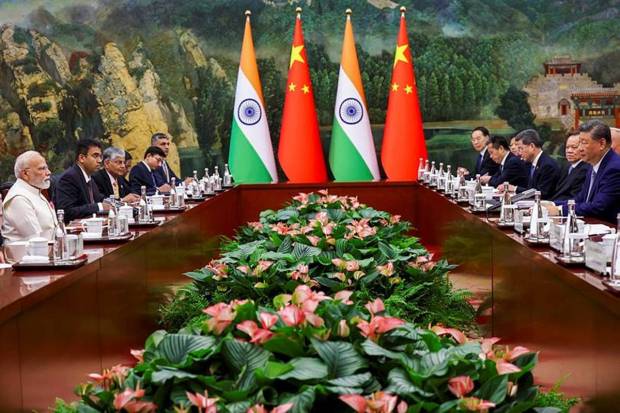 Xi described the current global order as undergoing ‘’once in a century transformations.’’ He stated both countries as the most populous. (Photo source: PTI)
